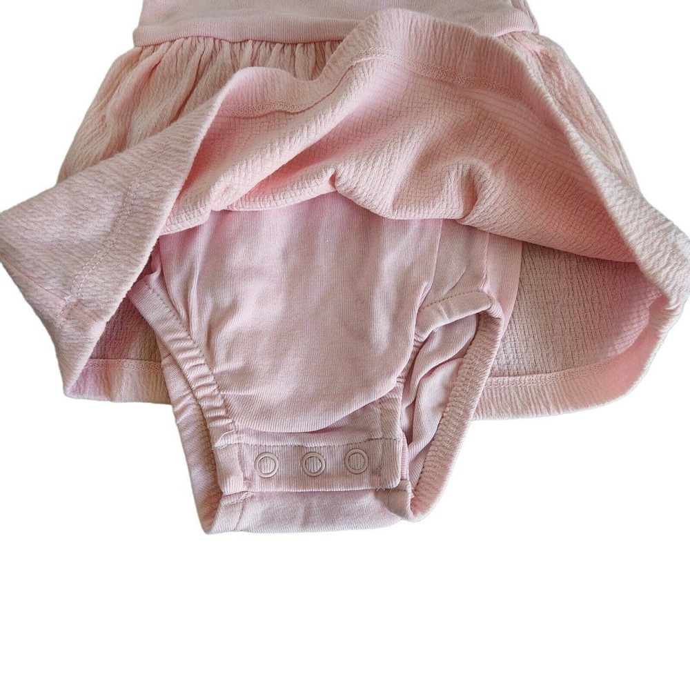 Carter's 3 Month 3M Infant Pastel Pink Bunny Dress Snap Close Bloomers Easter - Picture 4 of 5